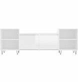 VidaXL Tv-meubel 160x35x55 cm bewerkt hout hoogglans wit