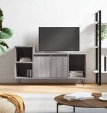 VidaXL Tv-meubel 100x35x55 cm bewerkt hout grijs sonoma eikenkleurig