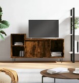 vidaXL Tv-meubel 100x35x55 cm bewerkt hout gerookt eikenkleurig