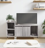VidaXL Tv-meubel 100x35x55 cm bewerkt hout grijs sonoma eikenkleurig