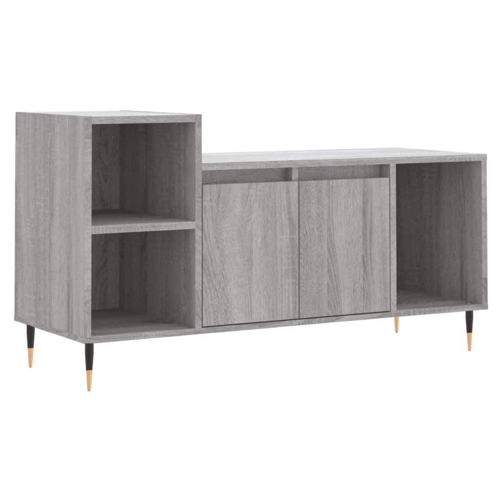 VidaXL Tv-meubel 100x35x55 cm bewerkt hout grijs sonoma eikenkleurig