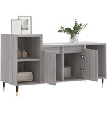 VidaXL Tv-meubel 100x35x55 cm bewerkt hout grijs sonoma eikenkleurig