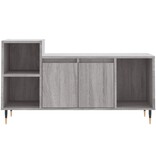 VidaXL Tv-meubel 100x35x55 cm bewerkt hout grijs sonoma eikenkleurig