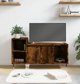 vidaXL Tv-meubel 100x35x55 cm bewerkt hout gerookt eikenkleurig
