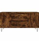 vidaXL Salontafel 102x44,5x50 cm bewerkt hout gerookt eikenkleurig