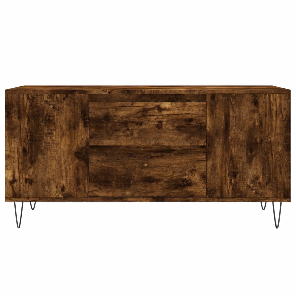 VidaXL Salontafel 102x44,5x50 cm bewerkt hout gerookt eikenkleurig
