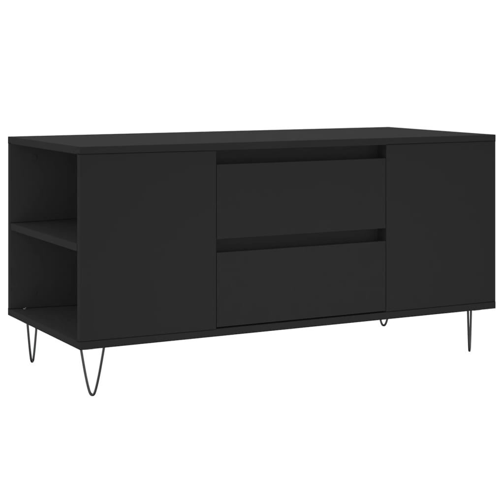 VidaXL Salontafel 102x44,5x50 cm bewerkt hout zwart