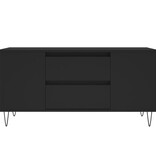 VidaXL Salontafel 102x44,5x50 cm bewerkt hout zwart