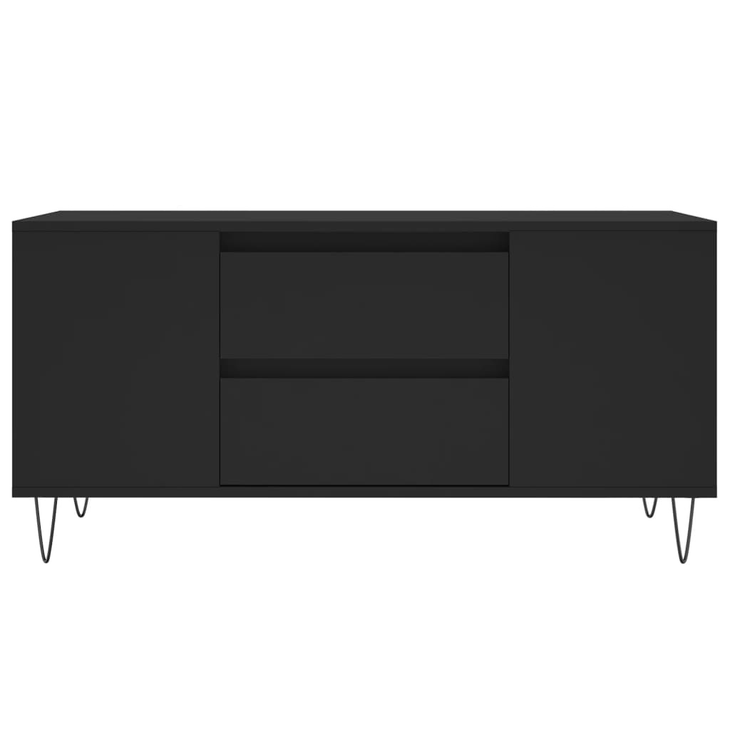 VidaXL Salontafel 102x44,5x50 cm bewerkt hout zwart