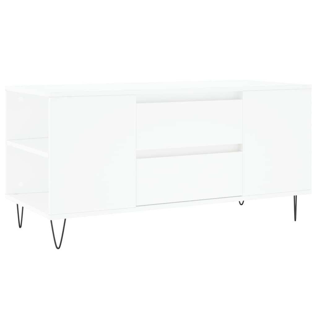 VidaXL Salontafel 102x44,5x50 cm bewerkt hout wit