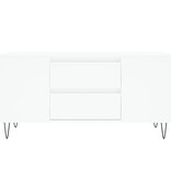VidaXL Salontafel 102x44,5x50 cm bewerkt hout wit