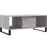 VidaXL Salontafel 90x50x36,5 cm bewerkt hout grijs sonoma
