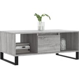 VidaXL Salontafel 90x50x36,5 cm bewerkt hout grijs sonoma