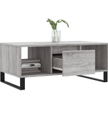 VidaXL Salontafel 90x50x36,5 cm bewerkt hout grijs sonoma