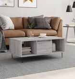 VidaXL Salontafel 90x50x36,5 cm bewerkt hout grijs sonoma