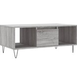 VidaXL Salontafel 90x50x36,5 cm bewerkt hout grijs sonoma