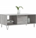 VidaXL Salontafel 90x50x36,5 cm bewerkt hout grijs sonoma