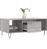 VidaXL Salontafel 90x50x36,5 cm bewerkt hout grijs sonoma