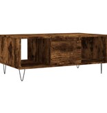 VidaXL Salontafel 90x50x36,5 cm bewerkt hout gerookt eikenkleurig