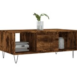 VidaXL Salontafel 90x50x36,5 cm bewerkt hout gerookt eikenkleurig