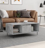 VidaXL Salontafel 90x50x36,5 cm bewerkt hout betongrijs