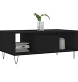 VidaXL Salontafel 90x50x36,5 cm bewerkt hout zwart