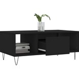 VidaXL Salontafel 90x50x36,5 cm bewerkt hout zwart