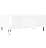 VidaXL Salontafel 90x50x36,5 cm bewerkt hout wit