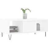 VidaXL Salontafel 90x50x36,5 cm bewerkt hout wit