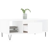 VidaXL Salontafel 90x50x36,5 cm bewerkt hout wit