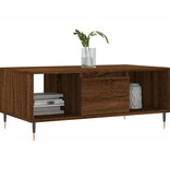 VidaXL Salontafel 90x50x36,5 cm bewerkt hout bruineikenkleurig