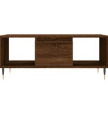 VidaXL Salontafel 90x50x36,5 cm bewerkt hout bruineikenkleurig