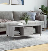 VidaXL Salontafel 90x50x36,5 cm bewerkt hout grijs sonoma