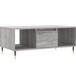 VidaXL Salontafel 90x50x36,5 cm bewerkt hout grijs sonoma