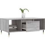 VidaXL Salontafel 90x50x36,5 cm bewerkt hout grijs sonoma