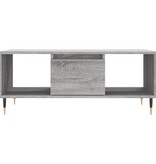 VidaXL Salontafel 90x50x36,5 cm bewerkt hout grijs sonoma