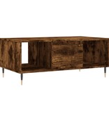 VidaXL Salontafel 90x50x36,5 cm bewerkt hout gerookt eikenkleurig