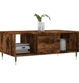 VidaXL Salontafel 90x50x36,5 cm bewerkt hout gerookt eikenkleurig