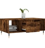 VidaXL Salontafel 90x50x36,5 cm bewerkt hout gerookt eikenkleurig