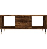 VidaXL Salontafel 90x50x36,5 cm bewerkt hout gerookt eikenkleurig
