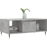 VidaXL Salontafel 90x50x36,5 cm bewerkt hout betongrijs