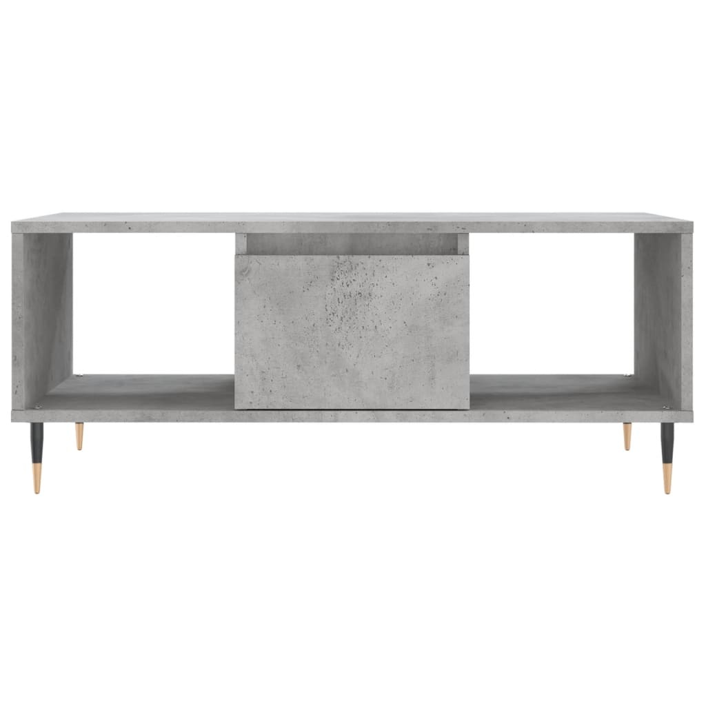 VidaXL Salontafel 90x50x36,5 cm bewerkt hout betongrijs