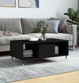 VidaXL Salontafel 90x50x36,5 cm bewerkt hout zwart