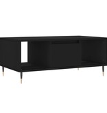 VidaXL Salontafel 90x50x36,5 cm bewerkt hout zwart