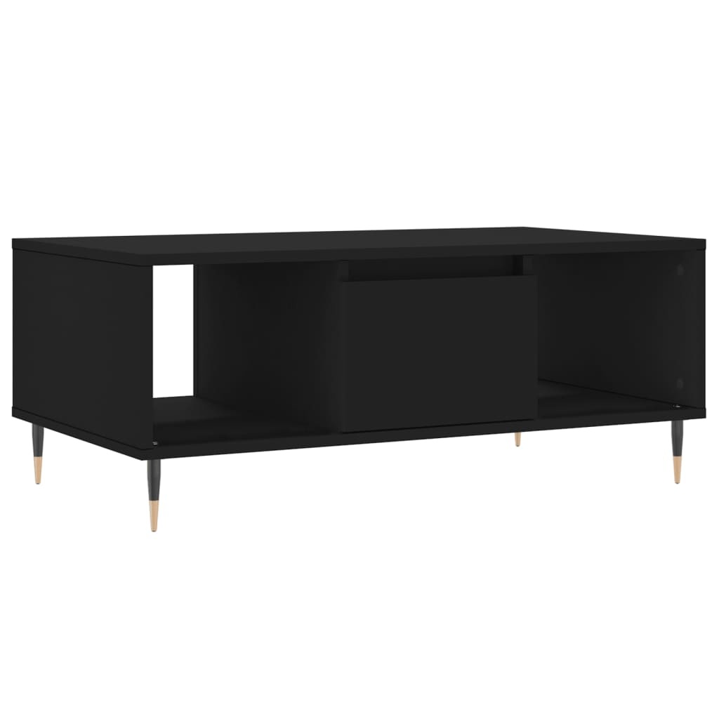 VidaXL Salontafel 90x50x36,5 cm bewerkt hout zwart