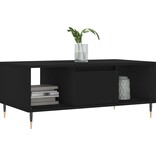 VidaXL Salontafel 90x50x36,5 cm bewerkt hout zwart