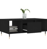 VidaXL Salontafel 90x50x36,5 cm bewerkt hout zwart