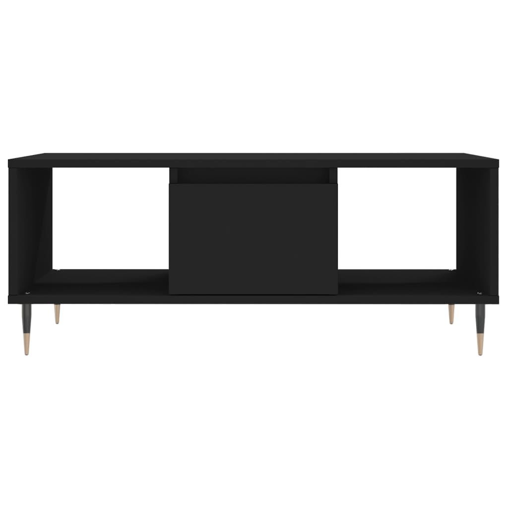 VidaXL Salontafel 90x50x36,5 cm bewerkt hout zwart