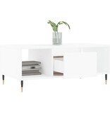 VidaXL Salontafel 90x50x36,5 cm bewerkt hout wit