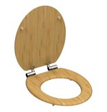 vidaXL Toiletbril met soft-close NATURAL BAMBOO